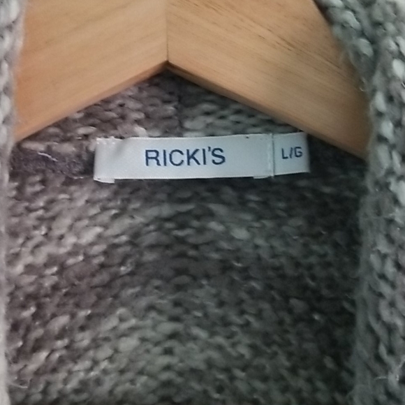 Warm knitted open front sweater - Picture 2 of 4